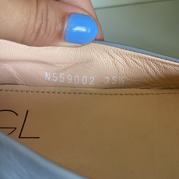 AGL 💙🤍leather Python Snake print Mika cap toe Ballet Flats 💙🤍Size 35.5 - Picture 11 of 16